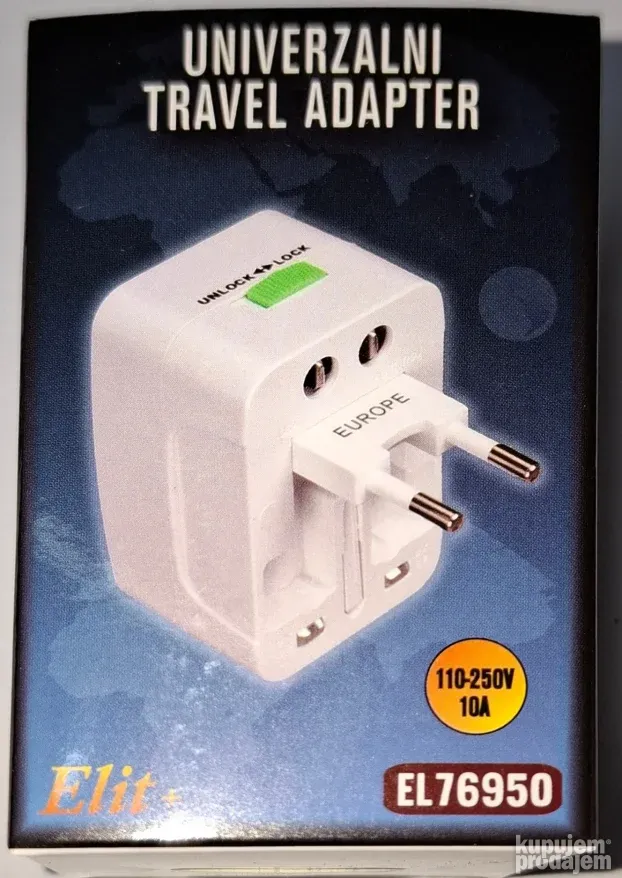 Strujni adapter ELIT+   EU+US+AU+UK