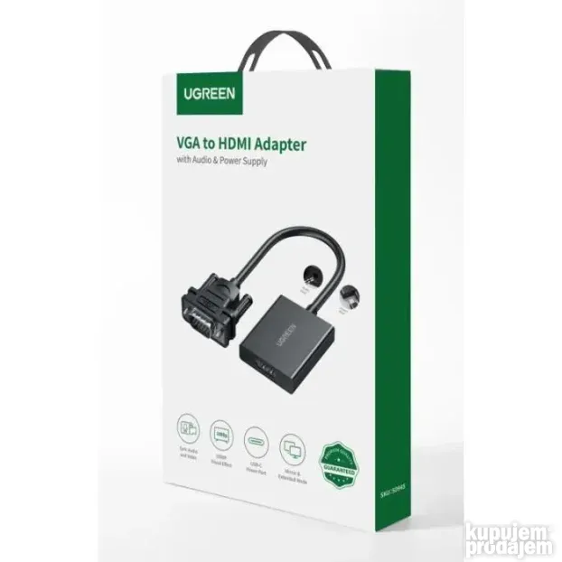 HDMI na VGA konvertor 0.25m Ugreen MM103