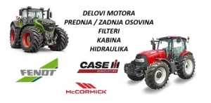 Delovi za traktore Fendt, International, Case, McCormick
