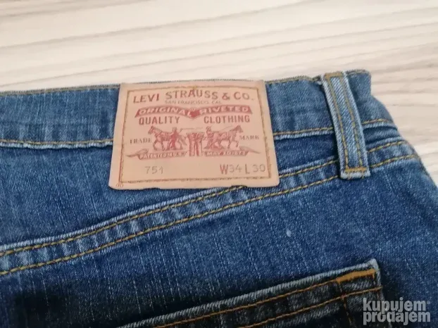 1160 - LEVIS 751 farke 34/30 Original TOP