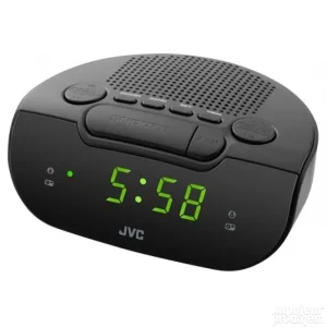 JVC RAE111B radio alarm clock black