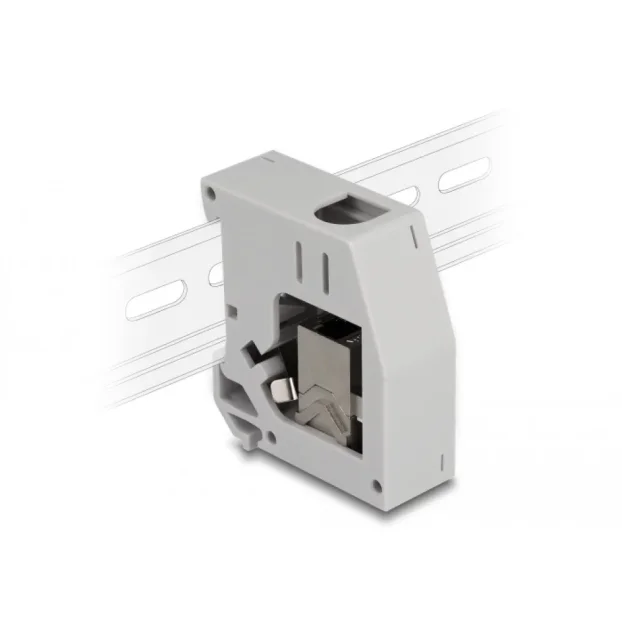 Delock Din Rail Adapter Keystone Modullal Rj45 Mother - Rj45 ...