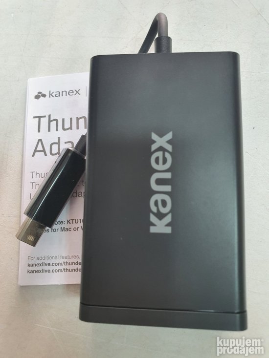 Thunderbolt to eSATA + USB 3.0 Adapter-Kanex