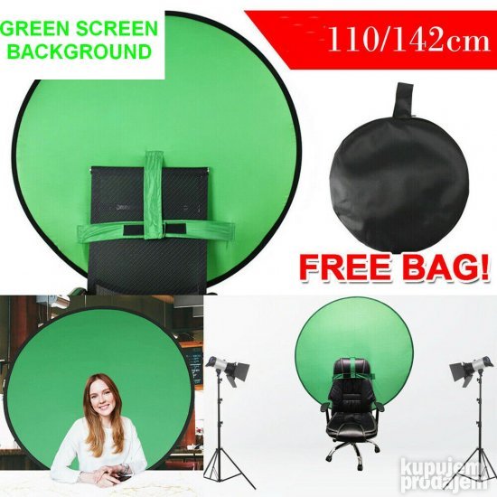 Green screen chroma key zelena pozadina za youtube, podcast