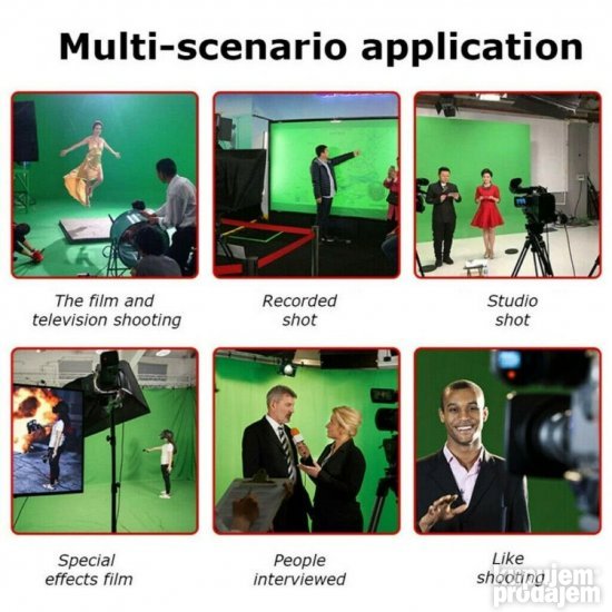Green screen chroma key zelena pozadina za youtube, podcast