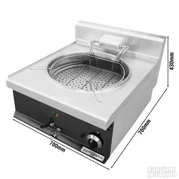 Električna friteza za ribu - 25 l