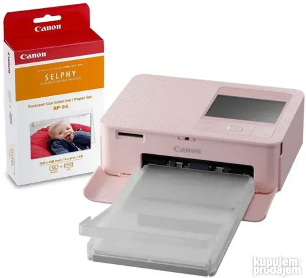 Canon Selphy CP1500 Pink + RP-54 Paper