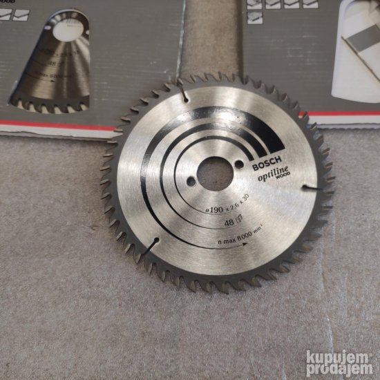 Bosch list kruzne testere za drvo 190mm