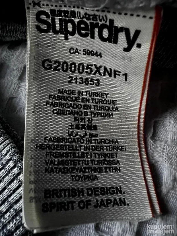 SUPERDRY ORIGINAL zenski sivi duks sa kapuljacom M KAO NOV