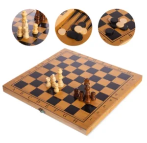 Drustvena Igra Sah Komplet 3 u 1 Model 1