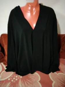 ženska crna tunika za punije XXL