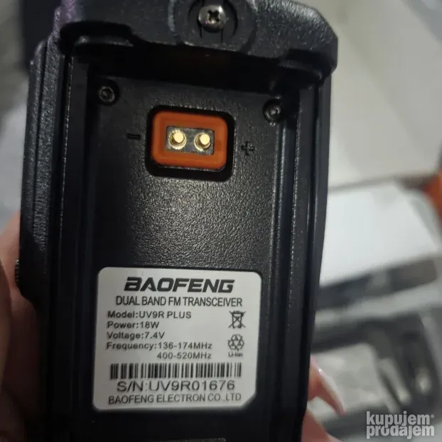 FM radio stanice BAOFENG  9R PLUS 18w VODOOTPORNE