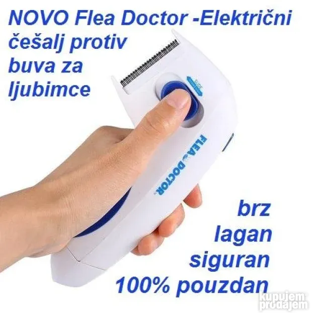NOVO Flea Doctor Električni češalj protiv buva za ljubimce