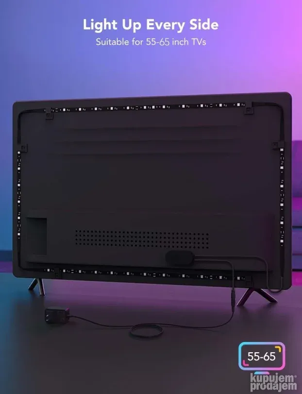 Govee Gumirane RGBIC 3.8m LED trake za pozadinsko osvetljenj
