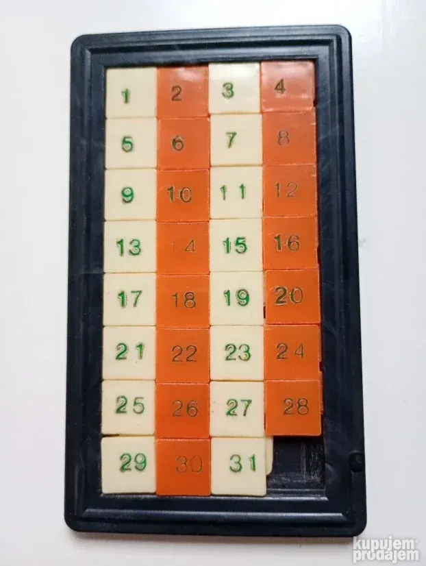 Slagalica brojevi 1-31