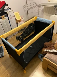 krevetić za putovanje na rasklapanje,hauck,nov