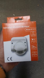 Infrared PIR senzor pokreta nadgradni