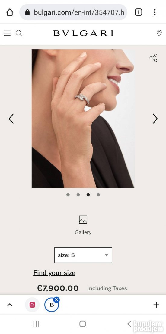 Bvlgari SERPENTI VIPER prsten