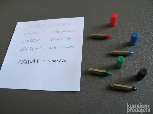 Color pens for SHARP PC-1500 & Others computer's plotter-šta
