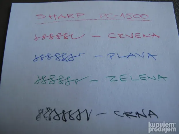 Color pens for SHARP PC-1500 & Others computer's plotter-šta