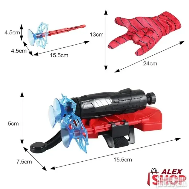 Automatska spajdermen rukavica sa ispaljivačem strelica