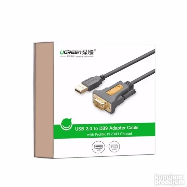 Kabl-Adapter USB na DB9 RS-232 1.5m CR104