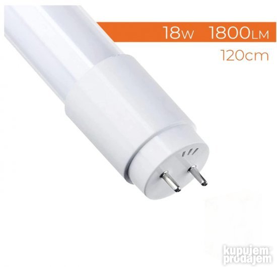 LED Neonke 4kom 120cm 18w 6500K T8 G13 1800 Lumena