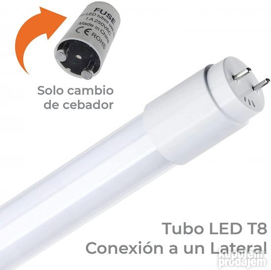 LED Neonke 4kom 120cm 18w 6500K T8 G13 1800 Lumena