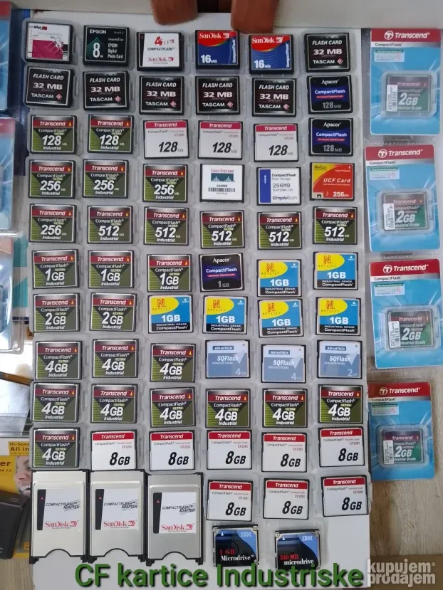 Kartice za masine za plastiku Compact flash