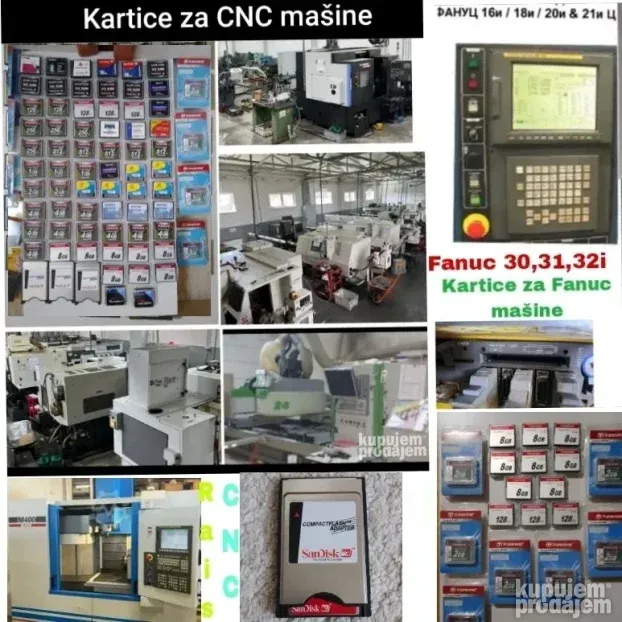 Kartice za masine za plastiku Compact flash
