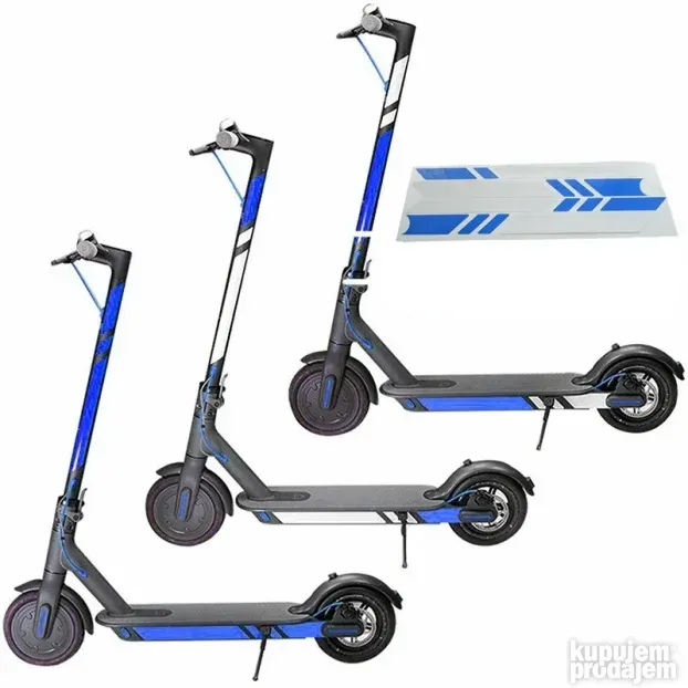 Bocne nalepnice za trotinet/ 1S/ Essential/ M365 Pro/2 plave