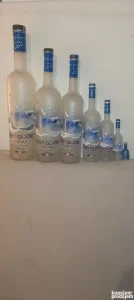 Prazne flase od Grey Goose 0.7l,1.5l,3l,4,5l i 6 litra