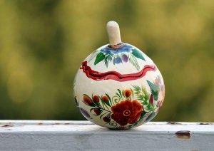 Prekrasna Handpainted kutija za nakit Mexico