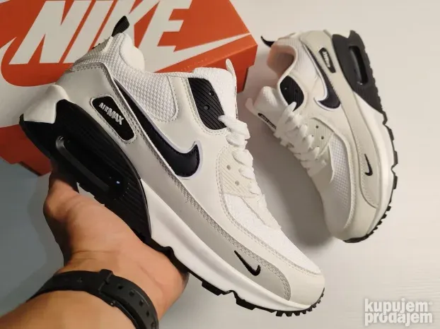 AIR MAX 90, Nove Nike Patike Bele Najk White Devedeset