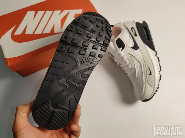 AIR MAX 90, Nove Nike Patike Bele Najk White Devedeset