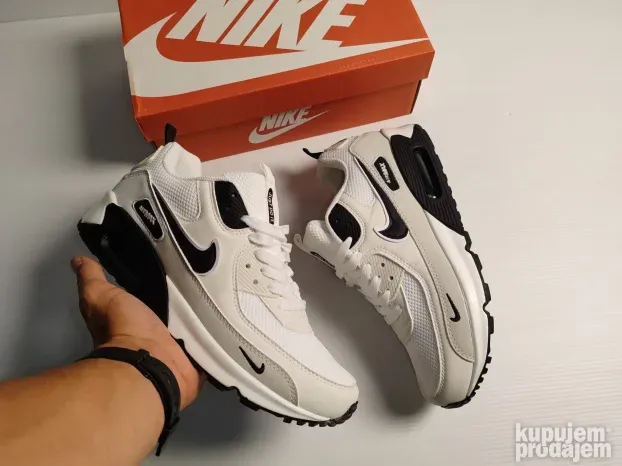 AIR MAX 90, Nove Nike Patike Bele Najk White Devedeset