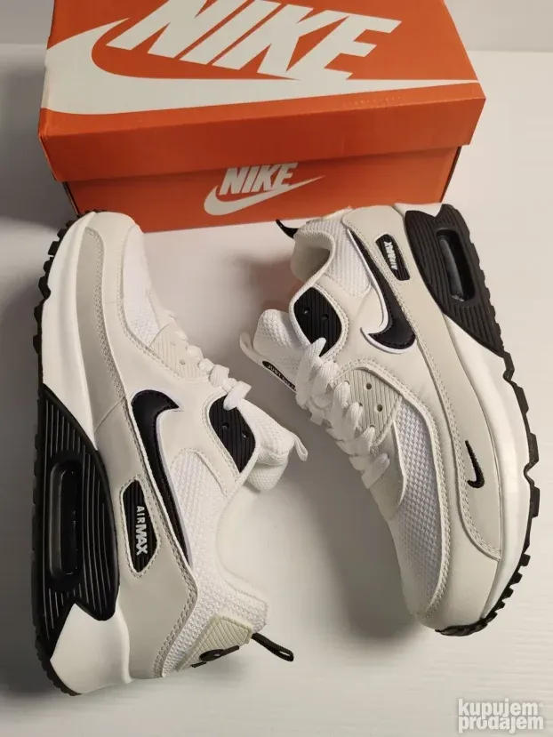 AIR MAX 90, Nove Nike Patike Bele Najk White Devedeset