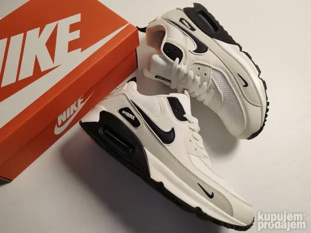 AIR MAX 90, Nove Nike Patike Bele Najk White Devedeset