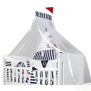 Baldahin za krevetac i kolevku 3 drugara na moru teget NOVO