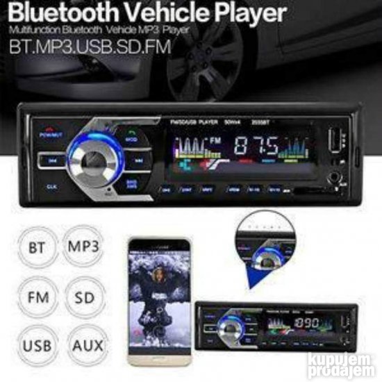 Auto Radio Bluetooth MP3 SD cardFMAux KupujemProdajem