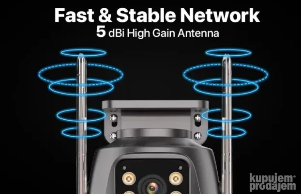 4K 8MP HD Wifi PTZ Kamera sa Dvostrukom Kamerom Model 2025