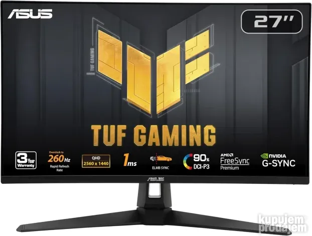 ASUS TUF VG27AQM1A 27" GAMING 1440p 260Hz 1ms IPS novo