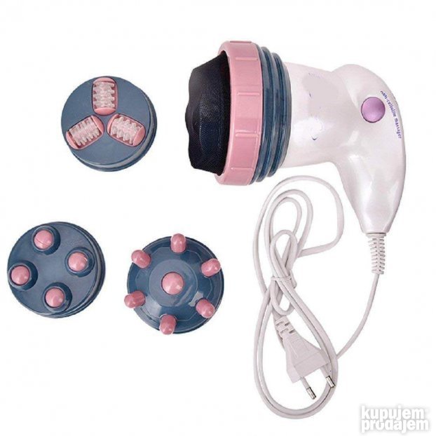 Masažer za telo Ručni rotirajući masažer sa nastavcima - KupujemProdajem