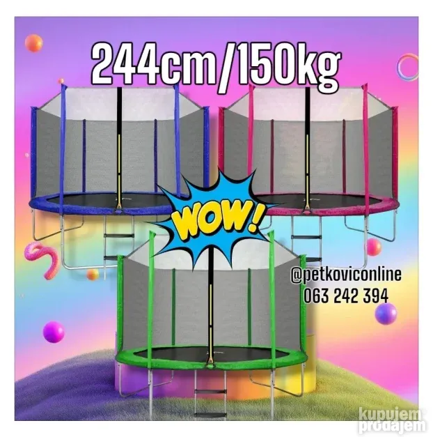 Trambolina 244 tramboline trampoline 250,305