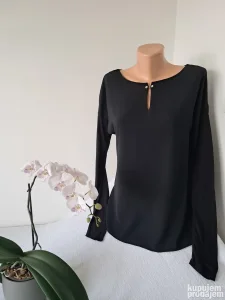 ORSAY crna bluza sa prorezom vel M