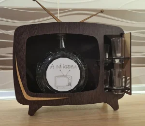 Poklon za kuma/kumu,unikatni poklon, ukrasna flasa