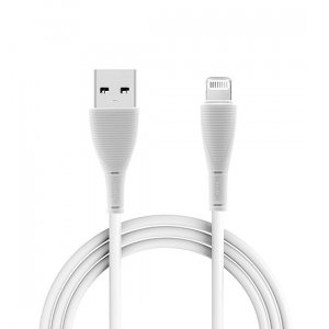 USB data kabal Moxom CC-63 FAST za Iphone lightning 1m - Bel