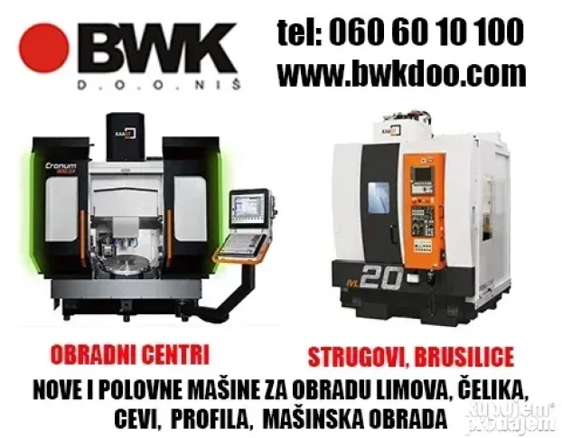 Nove i polovne mašine za obradu limova,cevi, mašinsku obradu