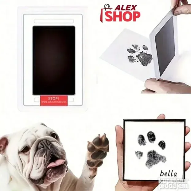 PetPrint Set za otiske šapa ljubimaca za večnu uspomenu