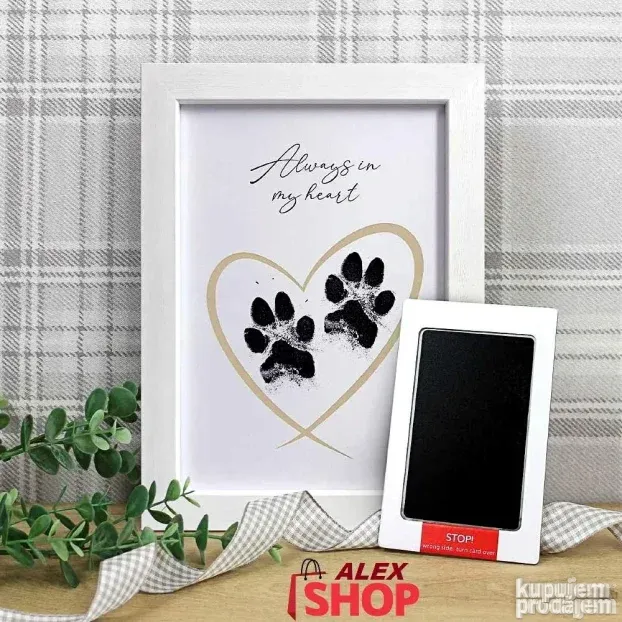 PetPrint Set za otiske šapa ljubimaca za večnu uspomenu